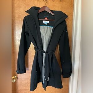 Columbia Women's Black Omni-heat Trench Coat Size M